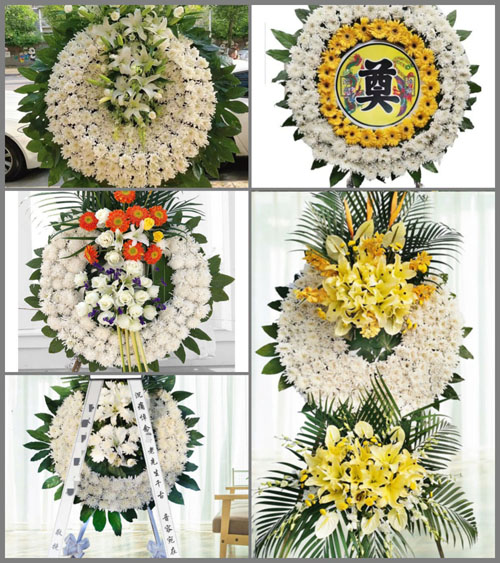山西晋中左权县辽阳镇井沟村花圈速递